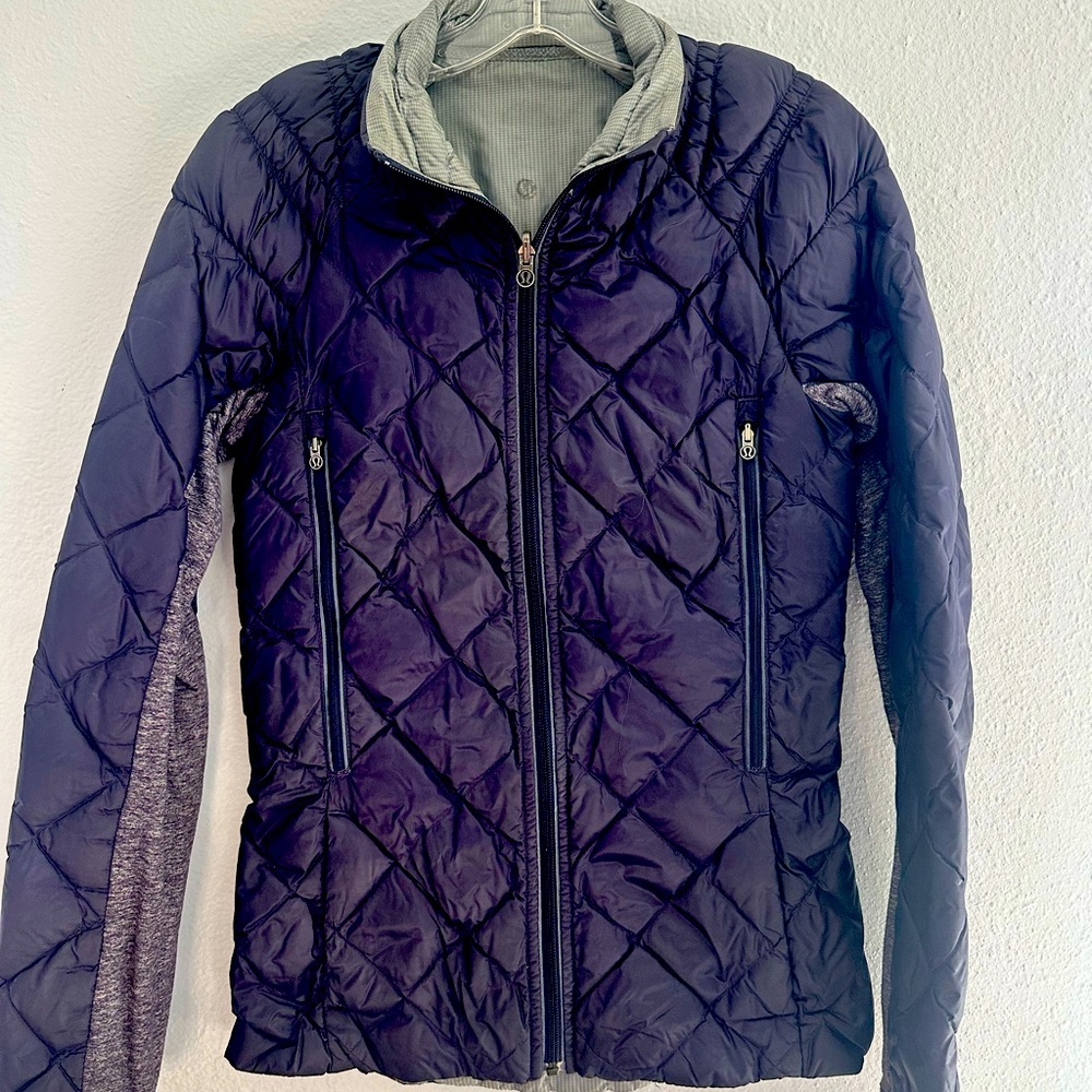 Lululemon puffer jacket in purple